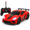 Bright red remote control racing car toy for kids ages 5-10