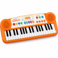 Electronic keyboard piano toy for children ages 5-10 with 37 keys and colourful design