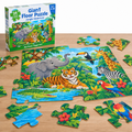 Giant colourful floor puzzle with jungle animal scene, 48 large pieces for children ages 5-10